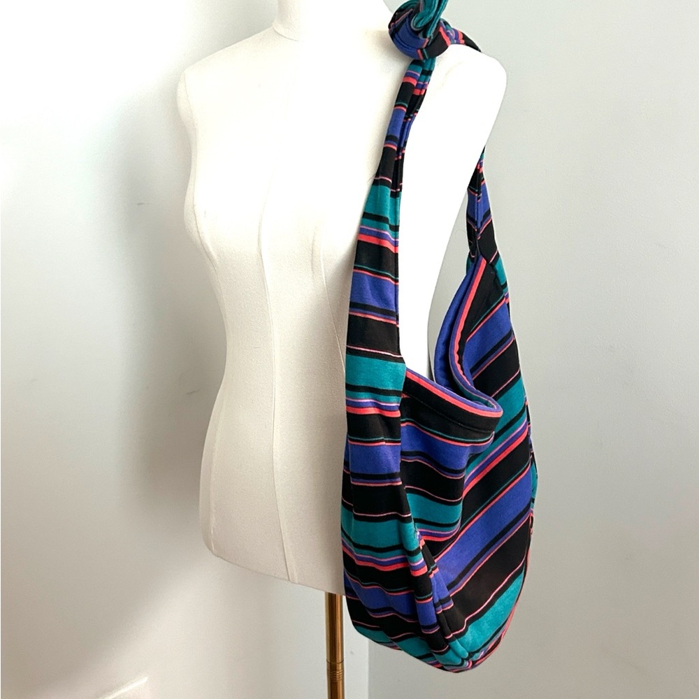 MV Sport Pro-Weave Slouch Bag Multicolor Striped Durable Deep Pocket Washable - Picture 2 of 12